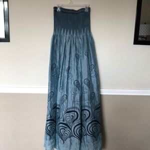 Blue maxi dress